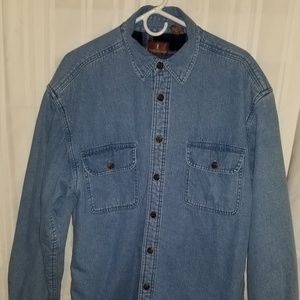 Grey long sleeve blue